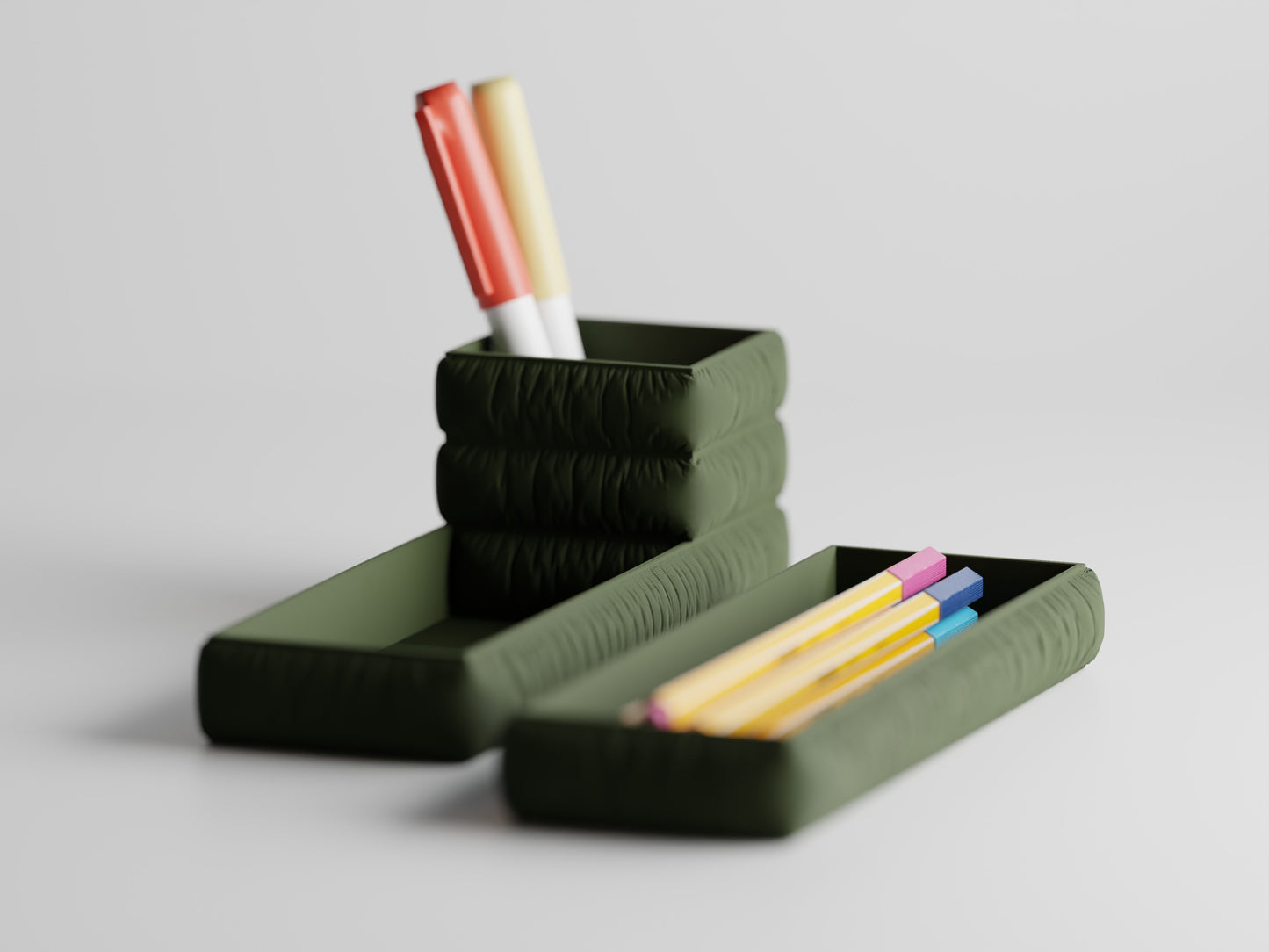 Cushion-Look Pen & Pencil Holder