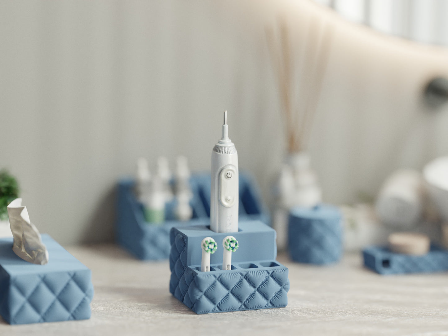 Cushion inspired Toothbrush Holder