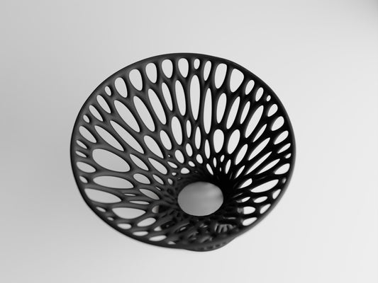 Eclipse Voronoi bowl – Sculptural Centerpiece