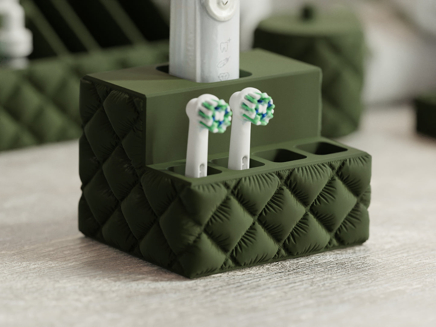 Cushion inspired Toothbrush Holder
