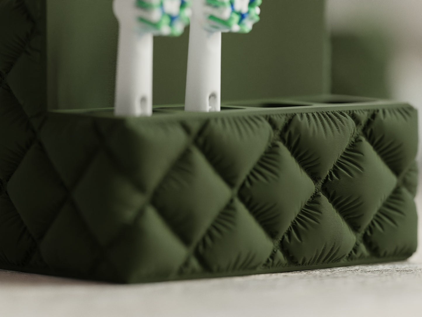 Cushion inspired Toothbrush Holder