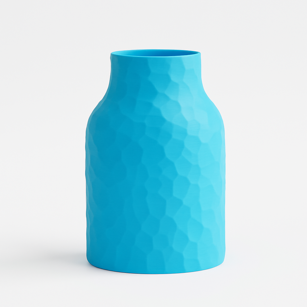 Skylight blue Geometric Vase - Polygon Series