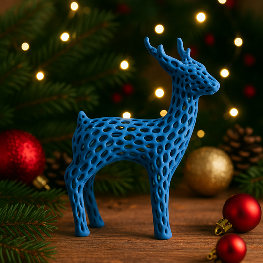 Voronoi Christmas Deer