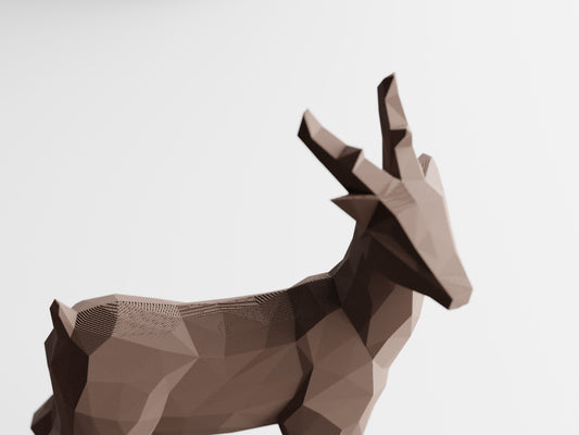 Low poly Christmas Deer