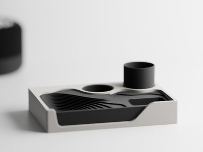 Stepped desk organizer