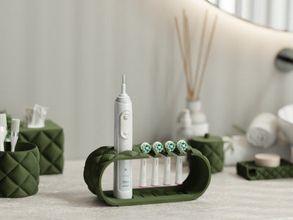 Cushion Inspired Toothbrush Stand - Curved