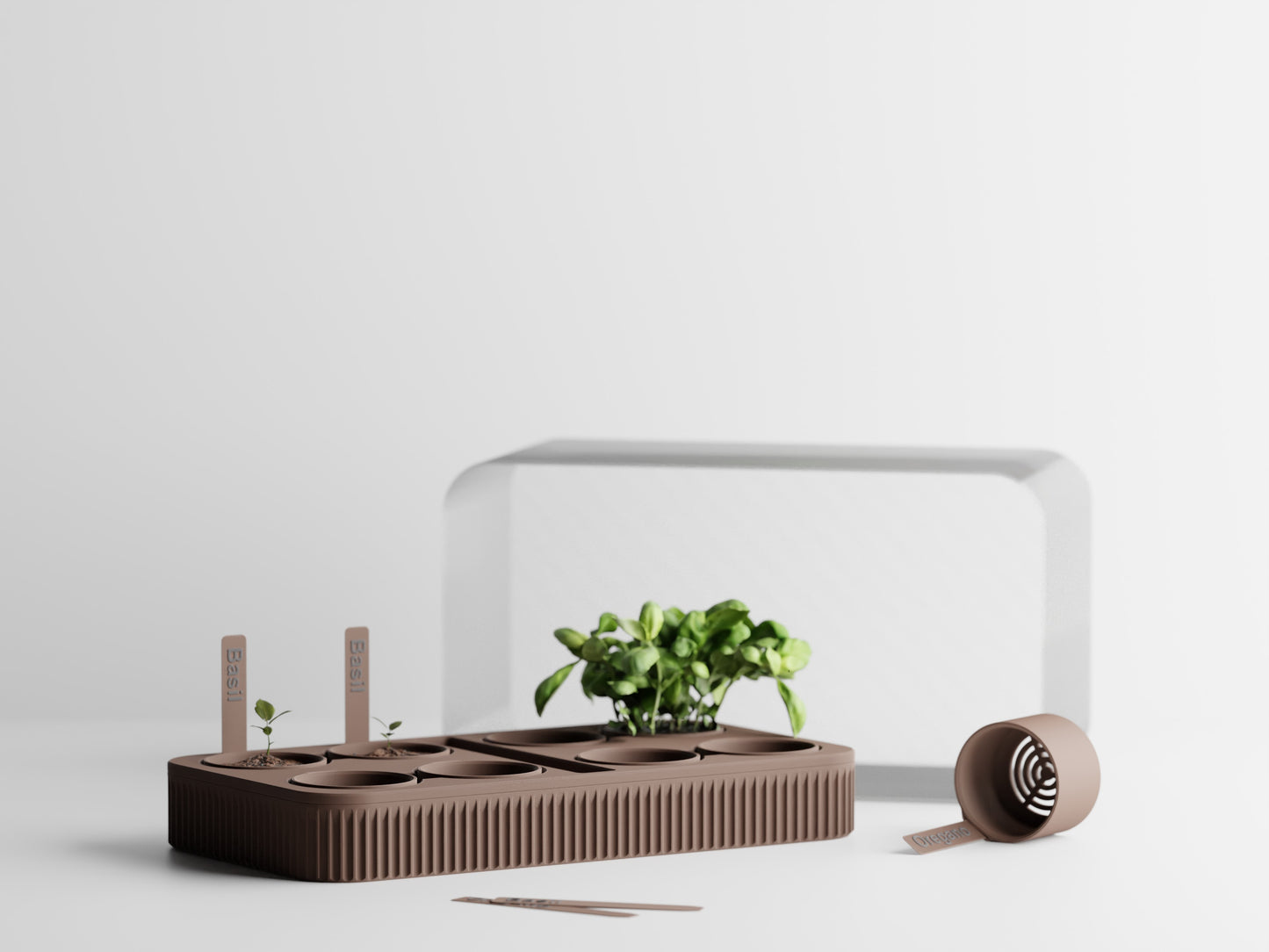 Modern Self watering seed starter kit - Fluted series