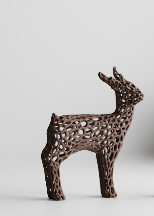 Voronoi Christmas Deer