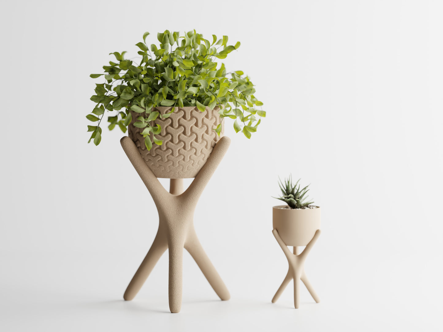 Bloempot Triova met standaard