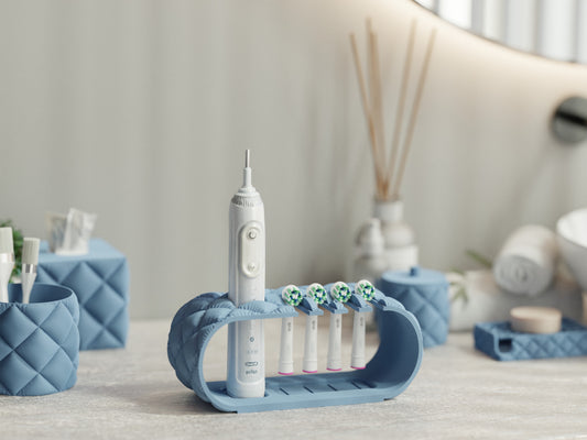 Cushion Inspired Toothbrush Stand - Curved