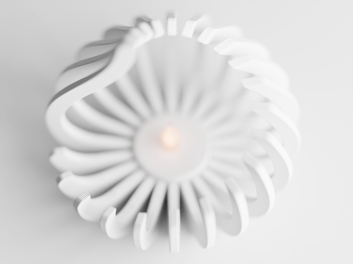 Tealight - Flame ribbed