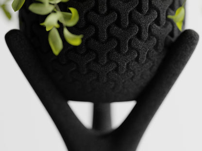 Bloempot Triova met standaard