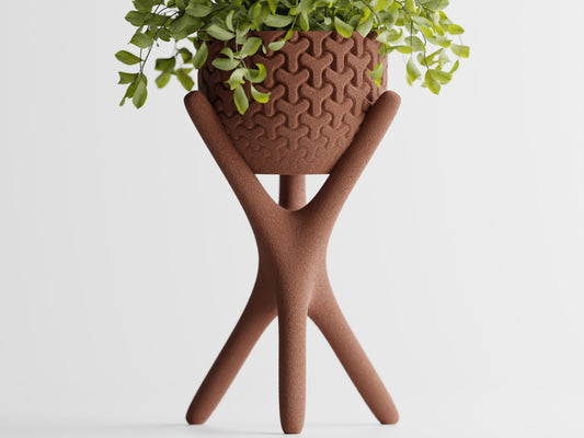 Plant pot Triova with stand