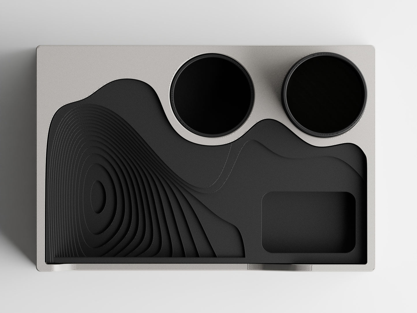 Stepped desk organizer