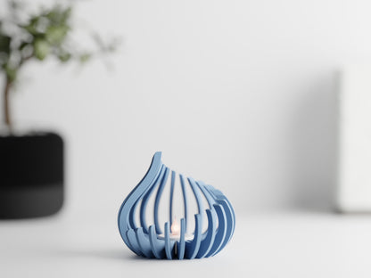Tealight - Flame ribbed