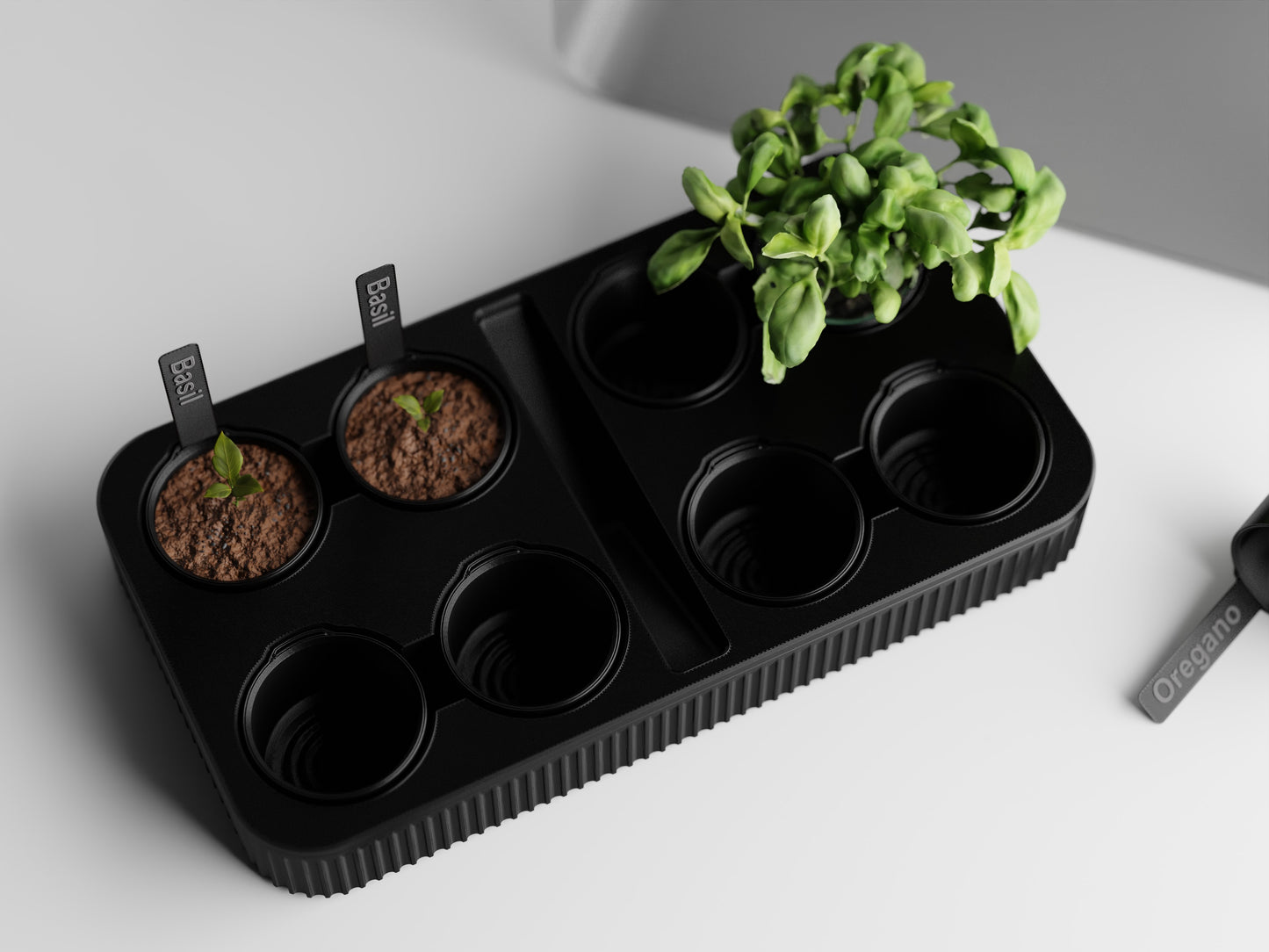 Modern Self watering seed starter kit - Fluted series