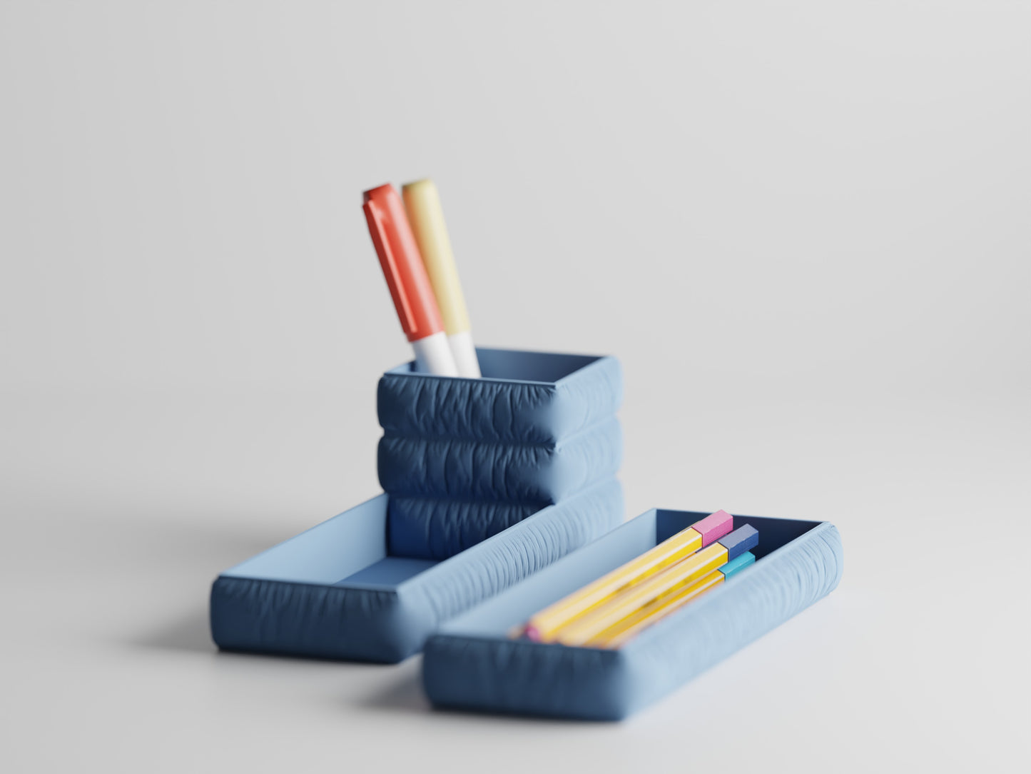 Cushion-Look Pen & Pencil Holder