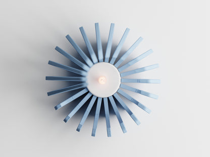 Tealight - Flame ribbed