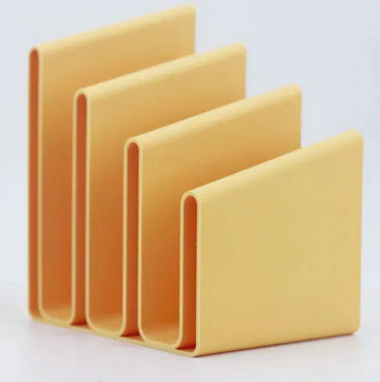 Dual-Purpose U-Shaped Bookend – Minimal, Space-Saving Design