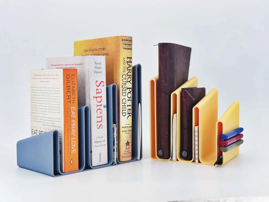 Dual-Purpose U-Shaped Bookend – Minimal, Space-Saving Design